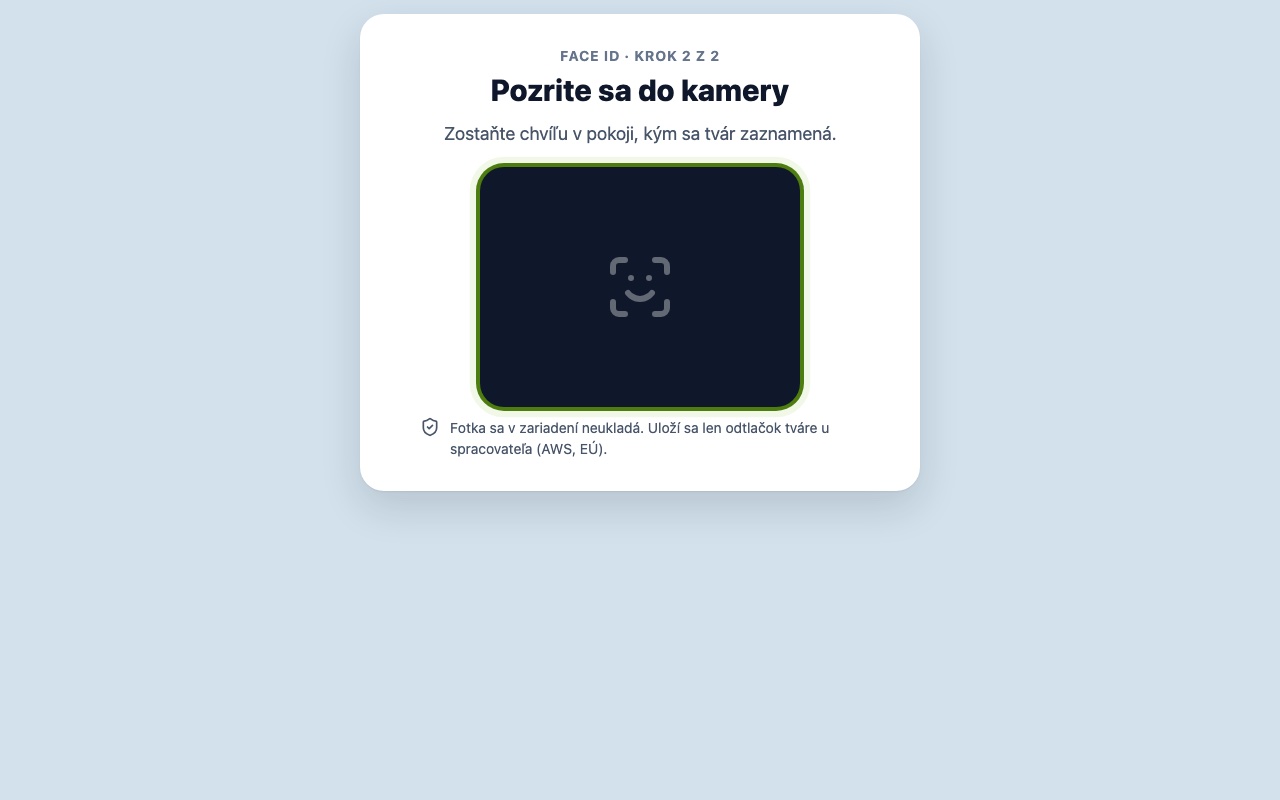 Terminál — Pozrite sa do kamery